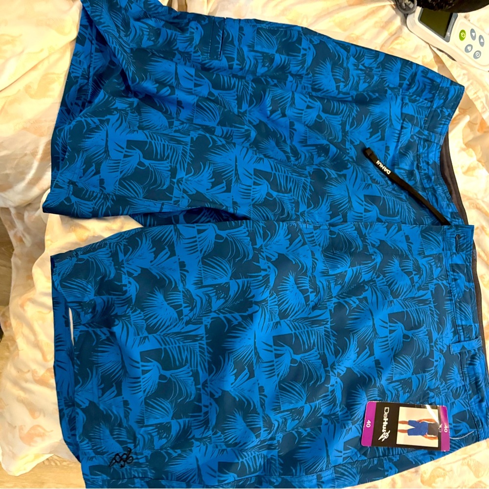 Vibrant Blue Men's Swim Board Shorts